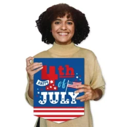 Big Dot Of Happiness Firecracker 4th Of July - Outdoor Home Decorations - Double-Sided Red, White And Royal Blue Party Garden Flag - 12 X 15.25 Inches -Sunnydaze Decor Store GUEST 5e43534a 2e28 4d5f 8687 f9874fd2a412