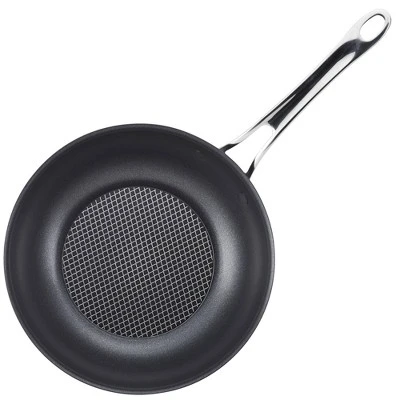 Anolon X Hybrid 10" Nonstick Induction Fry Wok With Lid Super Dark Gray 5 Anolon X Hybrid 10" Nonstick Induction Fry Wok With Lid Super Dark Gray - Image 3