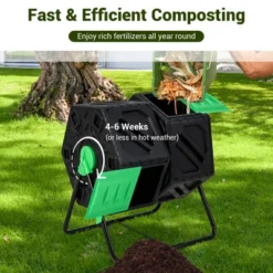 Costway Dual Chamber Compost Tumbler Outdoor Rotating Chamber Compost Bin 34.5 Gallon 15 Costway Dual Chamber Compost Tumbler Outdoor Rotating Chamber Compost Bin 34.5 Gallon -Sunnydaze Decor Store GUEST 5ede0308 53ad 4638 b124 3711361e2571