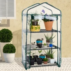 Nature Spring 3-Tier Mini Garden Greenhouse