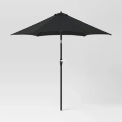 9'x9' Patio Market Umbrella - Black Pole - Room Essentials™ -Sunnydaze Decor Store GUEST 5f8c1ba4 b215 436e b405 cba09e084dfe