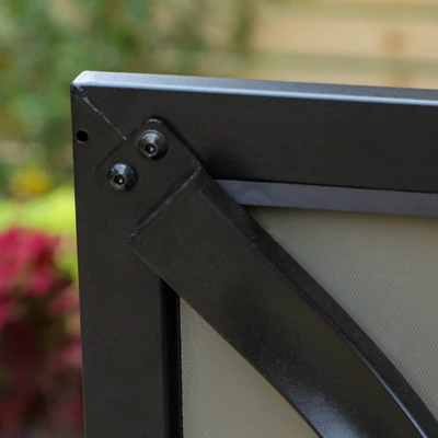 Outdoor Square Steel Dining Table - Captiva Designs 9 Outdoor Square Steel Dining Table - Captiva Designs - Image 7