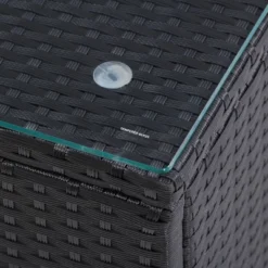 Parksville Patio Bar Set With Cushions - Black/Gray - CorLiving 15 Parksville Patio Bar Set With Cushions - Black/Gray - CorLiving -Sunnydaze Decor Store GUEST 604ca3fb 1196 4bff 993d 21561866e3b6