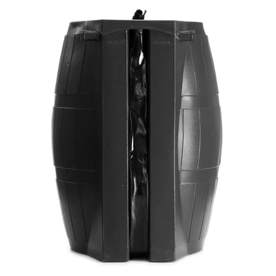 FCMP Outdoor 50-Gallon BPA Free Flat Back Home Rain Catcher Water Storage Collection Barrel For Watering Outdoor Plants & Gardens, Black (2 Pack) 6 FCMP Outdoor 50-Gallon BPA Free Flat Back Home Rain Catcher Water Storage Collection Barrel For Watering Outdoor Plants & Gardens, Black (2 Pack) - Image 4