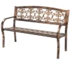 Plow & Hearth Montebello Metal Garden Bench -Sunnydaze Decor Store GUEST 635a79cb 064c 4f43 ae73 5e5b34f0708d