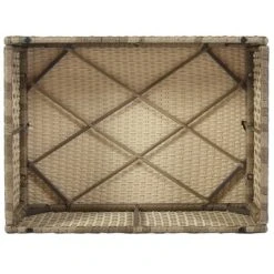 5pc Wicker Patio Seating Set With Cushions - Brown/Beige - GODEER -Sunnydaze Decor Store GUEST 6367ec6f 0261 466b accc b87f0abae0fb