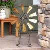 Sunnydaze Decor Sunnydaze Golden Metal Windmill Outdoor Garden Art Statue - 26 In. -Sunnydaze Decor Store GUEST 637c4ac5 f0e3 472a a010 c5e269966e6a