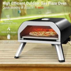 Costway Outdoor Gas Pizza Oven Portable Propane Pizza Stove With Oven Cover Pizza Stone -Sunnydaze Decor Store GUEST 63bf9501 34aa 4126 91db e687c5126d74