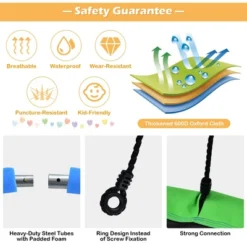 Costway 40'' Flying Saucer Tree Swing For Kids Round Tree Swing For Outdoor -Sunnydaze Decor Store GUEST 63cdc75f 3a0b 4c89 88ef 3ab636a6b2f0