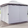 Sunnydaze Decor Sunnydaze Gazebo 4-Piece Polyester Sidewall Set For 10' X 13' Soft Top Rectangle Patio Gazebo - 125" W X 77" H 1 Sunnydaze Decor Sunnydaze Gazebo 4-Piece Polyester Sidewall Set For 10' X 13' Soft Top Rectangle Patio Gazebo - 125" W X 77" H -Sunnydaze Decor Store GUEST 64305f08 d0a8 4aff b2bc fd3d215c318c
