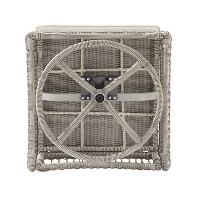 4pc Thatcher Outdoor Steel Seating Set Creme/Driftwood - Crosley 15 4pc Thatcher Outdoor Steel Seating Set Creme/Driftwood - Crosley - Image 13