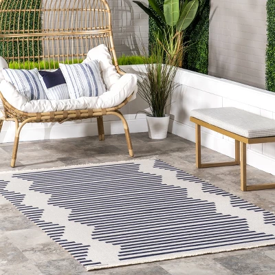 NuLOOM Holly Multi Stripe Indoor/Outdoor Area Rug 3 NuLOOM Holly Multi Stripe Indoor/Outdoor Area Rug