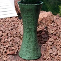 Sunnydaze Decor Sunnydaze Outdoor Polyresin Desert Spring Solar Powered Water Fountain With Battery Backup, Submersible Pump, And Panel - 30" -Sunnydaze Decor Store GUEST 64c68f9a 392a 4ef8 9015 9c26186bc55e