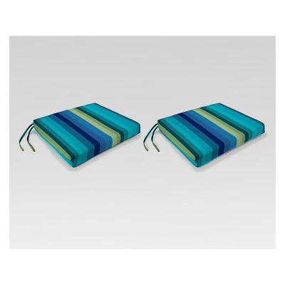 Outdoor Set Of 2 French Edge Seat Cushions - Jordan Manufacturing 7 Outdoor Set Of 2 French Edge Seat Cushions - Jordan Manufacturing - Image 5