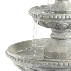 John Timberland Pineapple Modern 3 Tier Cascading Outdoor Floor Water Fountain 44" For Yard Garden Patio Home Deck Porch House Exterior Balcony Roof -Sunnydaze Decor Store GUEST 65f8ccfa 9ee8 4e84 aded 45ad9e40cfd6