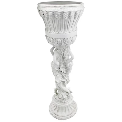 Design Toscano Les Filles Joyeuses Neoclassical Pedestal Urn 6 Design Toscano Les Filles Joyeuses Neoclassical Pedestal Urn - Image 4