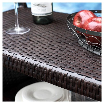 Crosley Palm Harbor Outdoor Wicker Bar Cart 7 Crosley Palm Harbor Outdoor Wicker Bar Cart - Image 5