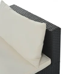 9pc Wicker Patio Sectional Seating Set With Cushions - Black/Beige - GODEER -Sunnydaze Decor Store GUEST 671aa6bb ead6 4ef7 b01e 7f4c4db573f5