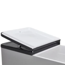 JOMEED 80 Quart/20 Gallon Wheeled Rolling Outdoor Patio And Deck Cooler Cart Ice Chest With Shelf, Drainage Hole Plug And Bottle Opener, Silver -Sunnydaze Decor Store GUEST 6777a475 4cbc 4530 8813 053ed503fd43