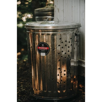Behrens 20gal Galvanized Steel Composter Can With Lid 8 Behrens 20gal Galvanized Steel Composter Can With Lid - Image 6