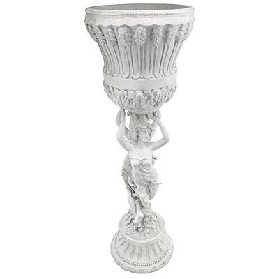 Design Toscano Les Filles Joyeuses Neoclassical Pedestal Urn 4 Design Toscano Les Filles Joyeuses Neoclassical Pedestal Urn - Image 2