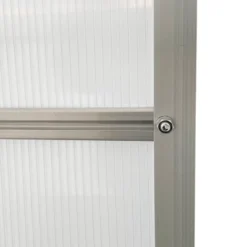 Outsunny Aluminum Greenhouse, Polycarbonate Walk-in Garden Greenhouse Kit With Adjustable Roof Vent, Rain Gutter And Sliding Door For Winter, Silver 13 Outsunny Aluminum Greenhouse, Polycarbonate Walk-in Garden Greenhouse Kit With Adjustable Roof Vent, Rain Gutter And Sliding Door For Winter, Silver -Sunnydaze Decor Store GUEST 692f76cf f65d 487a b24f 4571d5c6a5b3