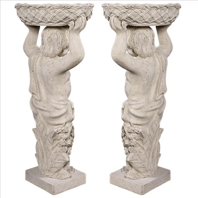 Design Toscano Young Bacchus With Basket Planters Garden Statues: Set Of Two 5 Design Toscano Young Bacchus With Basket Planters Garden Statues: Set Of Two - Image 3