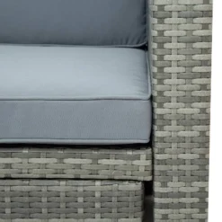 4pc Outdoor Wicker Conversation Sectional Set With Cushions - Gray - GODEER 28 4pc Outdoor Wicker Conversation Sectional Set With Cushions - Gray - GODEER -Sunnydaze Decor Store GUEST 6a8c235d 0a86 4573 ba1a 258c79f139dc