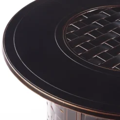 Oakland Living 5pc Deep Seating Swivel Aluminum Outdoor Patio Fire Pit Dining Set With 44" Round Fire Table With Weave Pattern Copper 23 Oakland Living 5pc Deep Seating Swivel Aluminum Outdoor Patio Fire Pit Dining Set With 44" Round Fire Table With Weave Pattern Copper -Sunnydaze Decor Store GUEST 6aa8bea6 da7f 46cb b4bc e8577518ee76