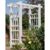 78" Windsor Vinyl Arbor - White - Dura-Trel -Sunnydaze Decor Store GUEST 6b1685bf 019c 4ea5 944e 442930329368