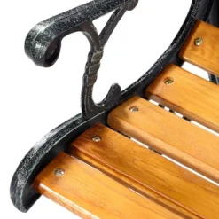 Tangkula Garden Iron Bench Porch Path Hardwood Chair For Patio Park Outdoor Deck 15 Tangkula Garden Iron Bench Porch Path Hardwood Chair For Patio Park Outdoor Deck -Sunnydaze Decor Store GUEST 6b302dcd 9b2a 4a7f ad87 d28087f4efd1