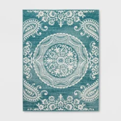 Vintage Medallion Outdoor Rug Turquoise - Opalhouse -Sunnydaze Decor Store GUEST 6c0eb72d 44c2 4f9e 87fc 5063aebde8d8