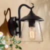 9.8" Metal/Glass Outdoor Lamp Black - LNC -Sunnydaze Decor Store GUEST 6cd54426 91a2 43e8 a9c8 d2ff8999e2ec
