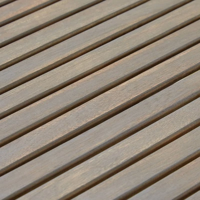 2pc Grenada Acacia Wood Patio Chat Set Gray - Christopher Knight Home 7 2pc Grenada Acacia Wood Patio Chat Set Gray - Christopher Knight Home - Image 5