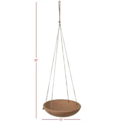 Shallow Dish Terracotta & Jute Hanging Planter By Foreside Home & Garden -Sunnydaze Decor Store GUEST 6da23594 1c59 4ef9 90db 034282833abb
