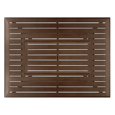 Oakland Living Aluminum Rectangle 48" X 36" 55000 BTUs Propane Outdoor Patio Dining Table With Fire Pit Glass With Two Covers 4 Oakland Living Aluminum Rectangle 48" X 36" 55000 BTUs Propane Outdoor Patio Dining Table With Fire Pit Glass With Two Covers - Image 2