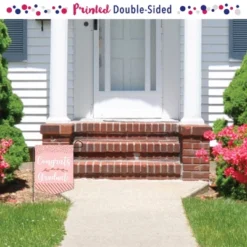 Big Dot Of Happiness Rose Gold Grad - Outdoor Home Decorations - Double-Sided Graduation Party Garden Flag - 12 X 15.25 Inches