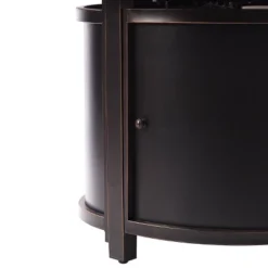 5pc Outdoor Fire Table Set With Geometric 44" Round Fire Table, 4 Deep Seating Swivel Rocking Chairs & Table Fabric Covers - Oakland Living 22 5pc Outdoor Fire Table Set With Geometric 44" Round Fire Table, 4 Deep Seating Swivel Rocking Chairs & Table Fabric Covers - Oakland Living -Sunnydaze Decor Store GUEST 70009dd4 9505 46f9 aa23 8f2e4172e938