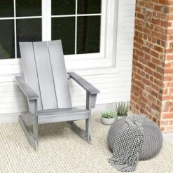 Costway Patio Adirondack Rocking Chair All Weather HDPE Porch Rocker 330lbs Grey Outdoor 13 Costway Patio Adirondack Rocking Chair All Weather HDPE Porch Rocker 330lbs Grey Outdoor -Sunnydaze Decor Store GUEST 714042ee 38f0 49bd a3ec 9db20e5b3248