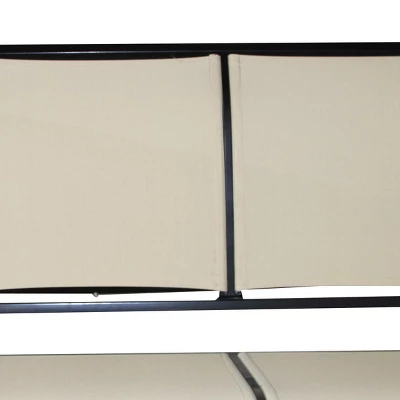 Costway 3 Person Outdoor Patio Swing Canopy Awning Yard Furniture Hammock Steel Beige 7 Costway 3 Person Outdoor Patio Swing Canopy Awning Yard Furniture Hammock Steel Beige - Image 5