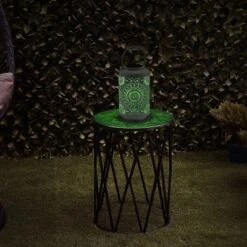 Outdoor Metal Lace Cutout Lantern With Rotating LED Lights Antique White - Alpine Corporation 12 Outdoor Metal Lace Cutout Lantern With Rotating LED Lights Antique White - Alpine Corporation -Sunnydaze Decor Store GUEST 738b441e 051a 469d ac7f a6ee0a385b7a