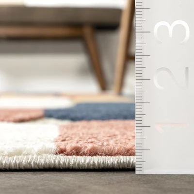 NuLOOM Randi Modern Geometric Indoor/Outdoor Patio Area Rug 4 NuLOOM Randi Modern Geometric Indoor/Outdoor Patio Area Rug - Image 2