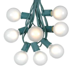 Novelty Lights 100 Feet G50 Globe Outdoor Patio String Lights, Green Wire -Sunnydaze Decor Store GUEST 74500f55 ff44 4f90 8f67 ac7fb15b3855