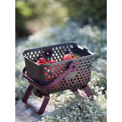 Gardener's Supply Company Multipurpose Mini Garden Basket | Mini Mod Hod For Collecting, Carrying, And Cleaning | Folding Legs And Handle | 9.5"L X 7" 5 Gardener's Supply Company Multipurpose Mini Garden Basket | Mini Mod Hod For Collecting, Carrying, And Cleaning | Folding Legs And Handle | 9.5"L X 7" - Image 3