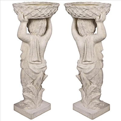 Design Toscano Young Bacchus With Basket Planters Garden Statues: Set Of Two 7 Design Toscano Young Bacchus With Basket Planters Garden Statues: Set Of Two - Image 5
