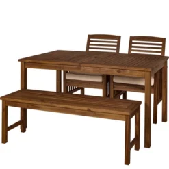 Ravenscroft 4pc Acacia Wood Patio Dining Set - Saracina Home 13 Ravenscroft 4pc Acacia Wood Patio Dining Set - Saracina Home -Sunnydaze Decor Store GUEST 75afd81f e6e4 45c3 aebe 4c43e3ff6625