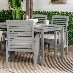 Ravenscroft 5pc Acacia Wood Patio Dining Set - Saracina Home 26 Ravenscroft 5pc Acacia Wood Patio Dining Set - Saracina Home -Sunnydaze Decor Store GUEST 762d0d9e 020b 4a37 ad8d 52684dc657ac