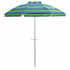 Costway 6.5FT Patio Beach Umbrella Sun Shade Tilt W/Carry Bag Turquoise -Sunnydaze Decor Store GUEST 764e8544 54cc 4b75 8759 48b0b31636e4