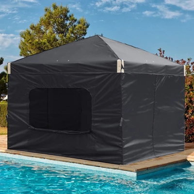 Aoodor Pop Up Canopy Tent With Removable Mesh Window Sidewalls, Portable Instant Shade Canopy With Roller Bag 4 Aoodor Pop Up Canopy Tent With Removable Mesh Window Sidewalls, Portable Instant Shade Canopy With Roller Bag - Image 2