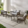 Haven 4pc Outdoor Wicker Conversation Set - Light Gray - Crosley 2 Haven 4pc Outdoor Wicker Conversation Set - Light Gray - Crosley -Sunnydaze Decor Store GUEST 77087e6a 50ce 48de b08a 7770d36fa3a9